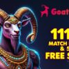 111% Match & 50 Free Spins at Goat Spins