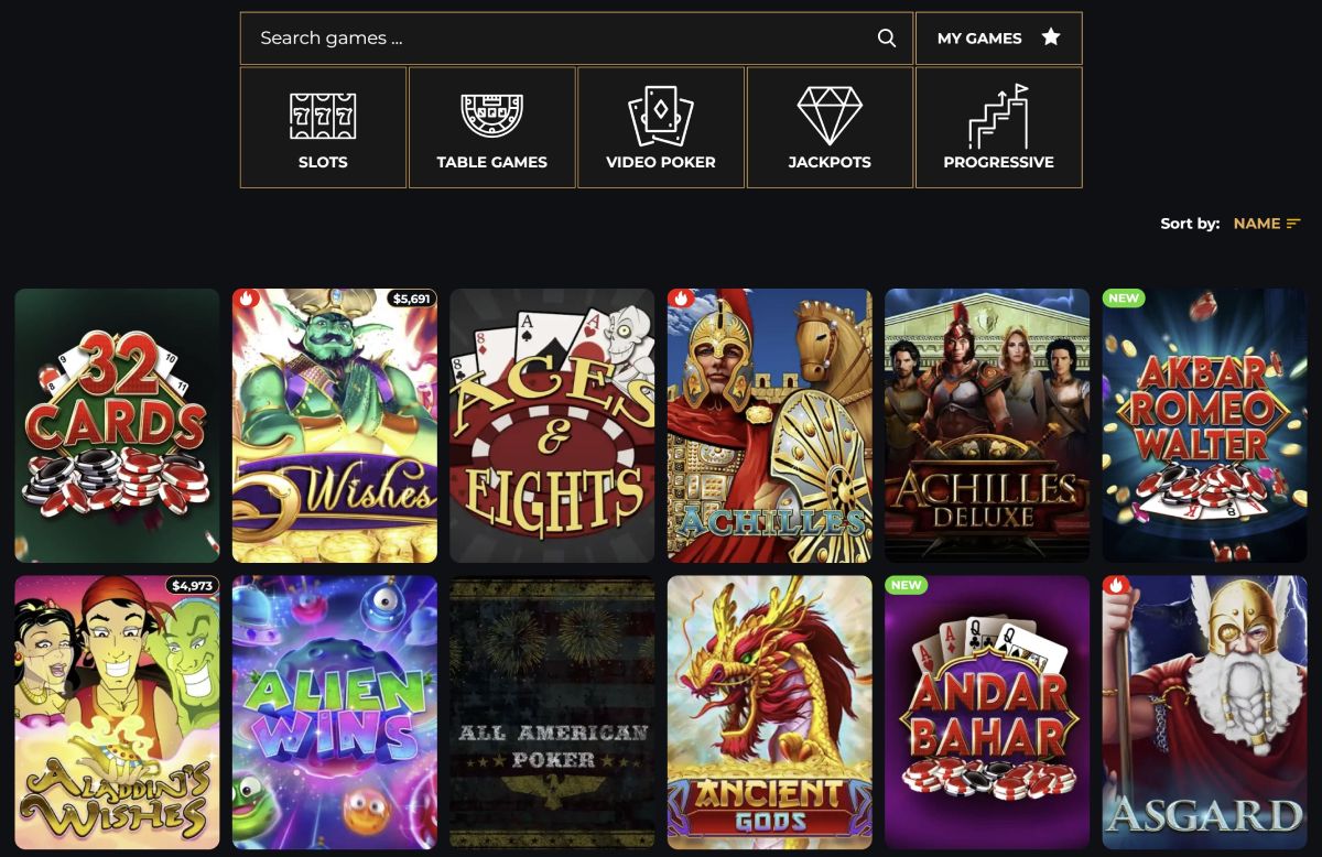 Pacific Spins Casino Games