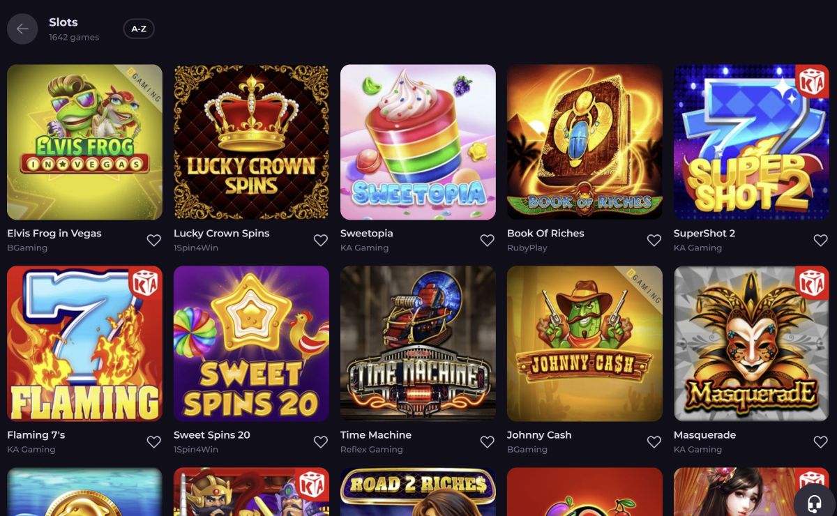 CryptoLeo Casino Games