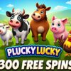 300 Free Spins on ‘Plucky Lucky’